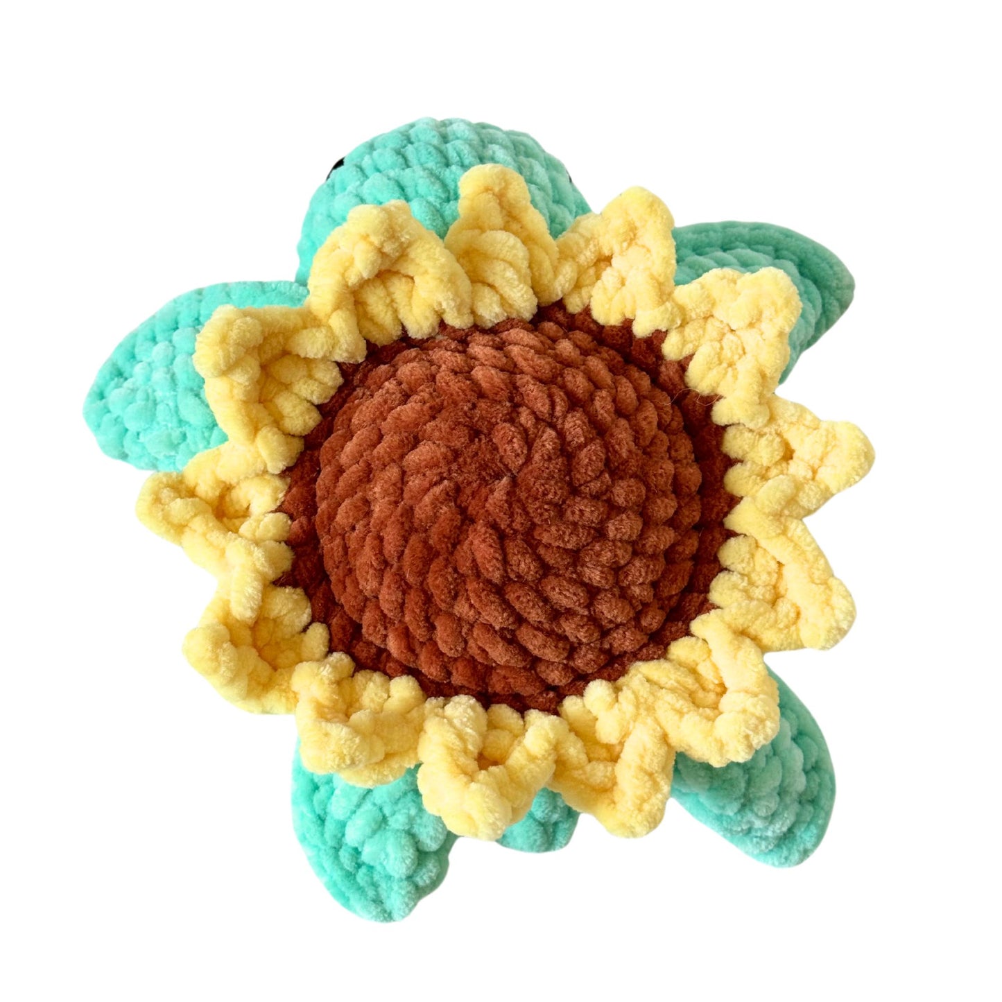 Icy Green Sunflower Turtle Plushie