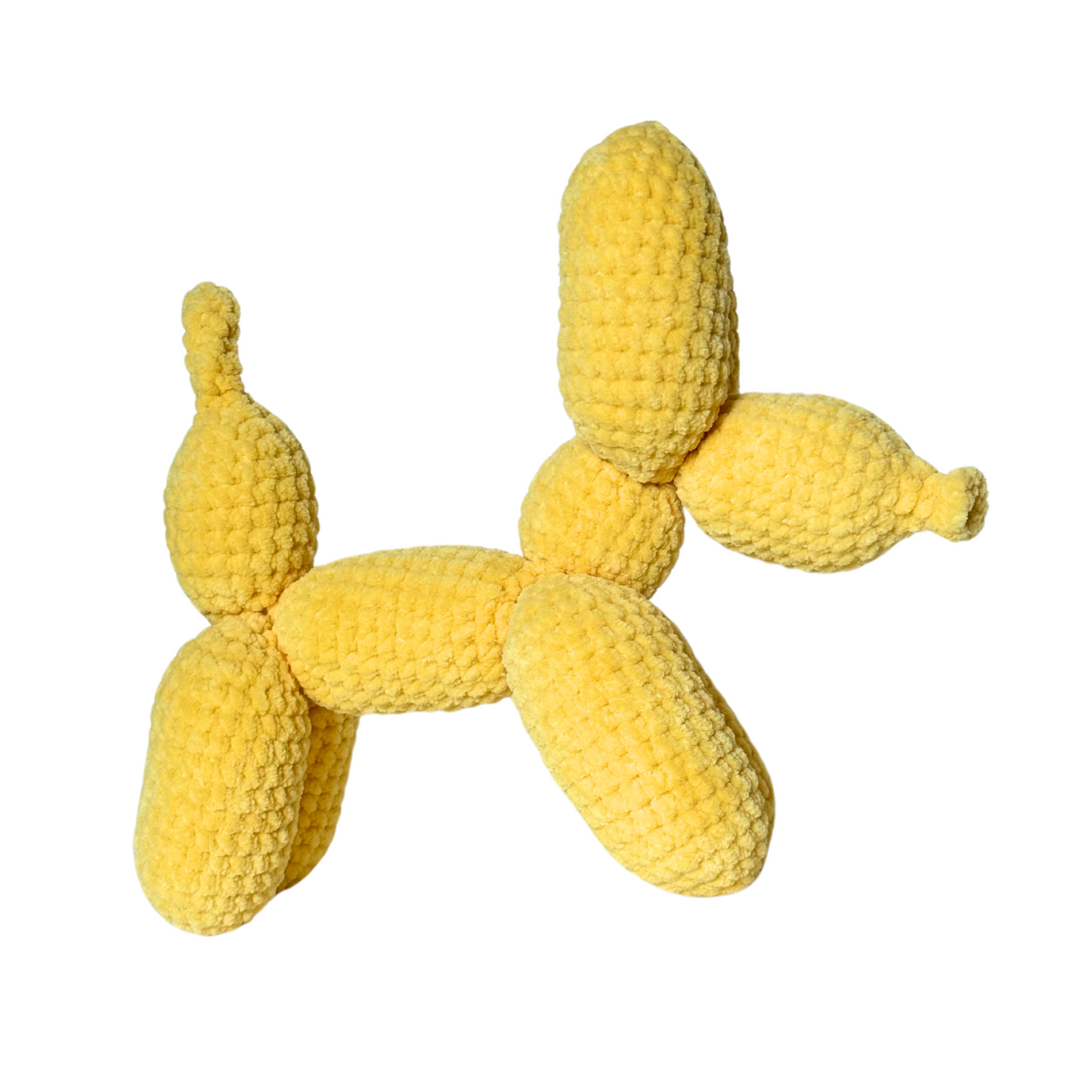 Yellow Balloon Poodle Plushie