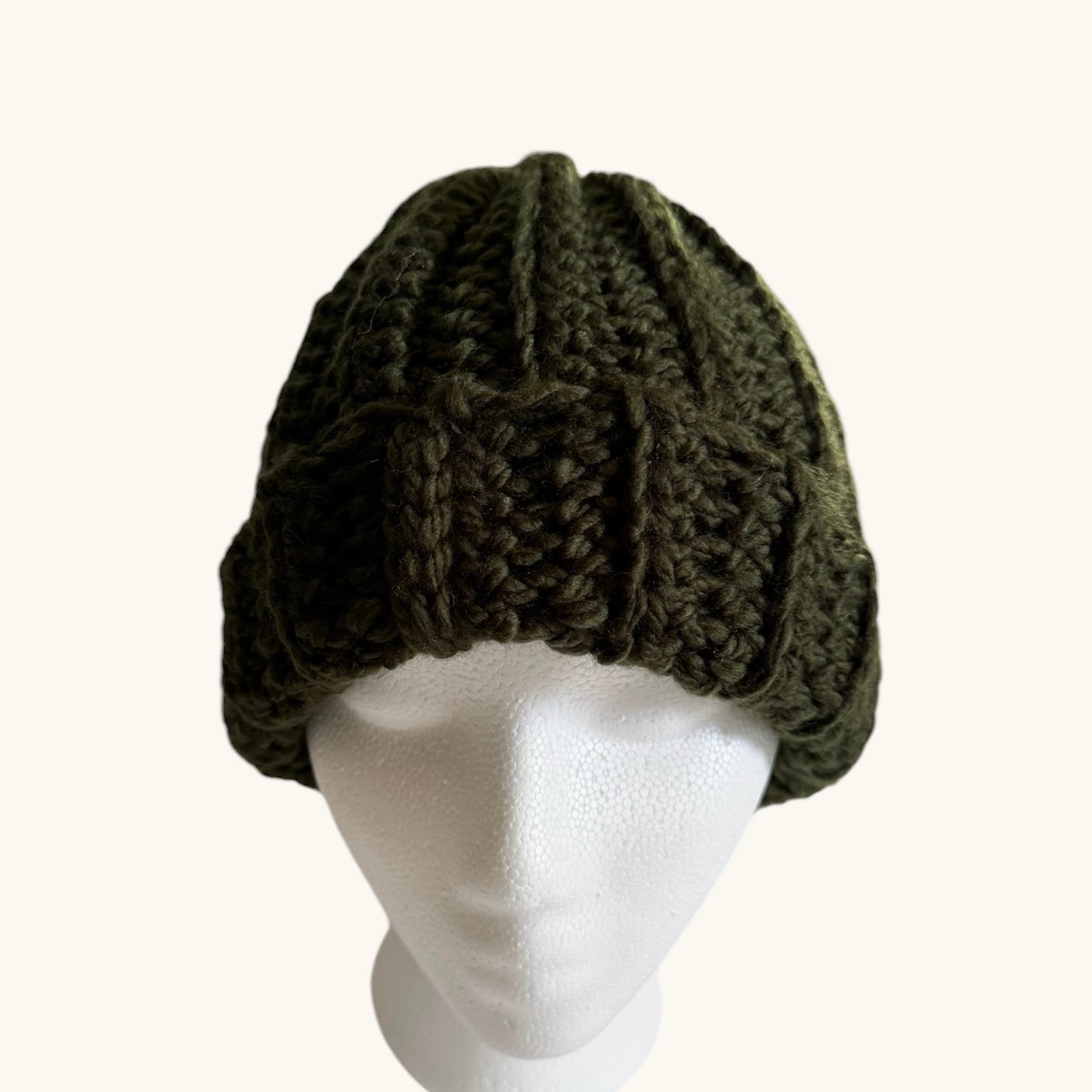 Crochet Beanie Hat (Forest)