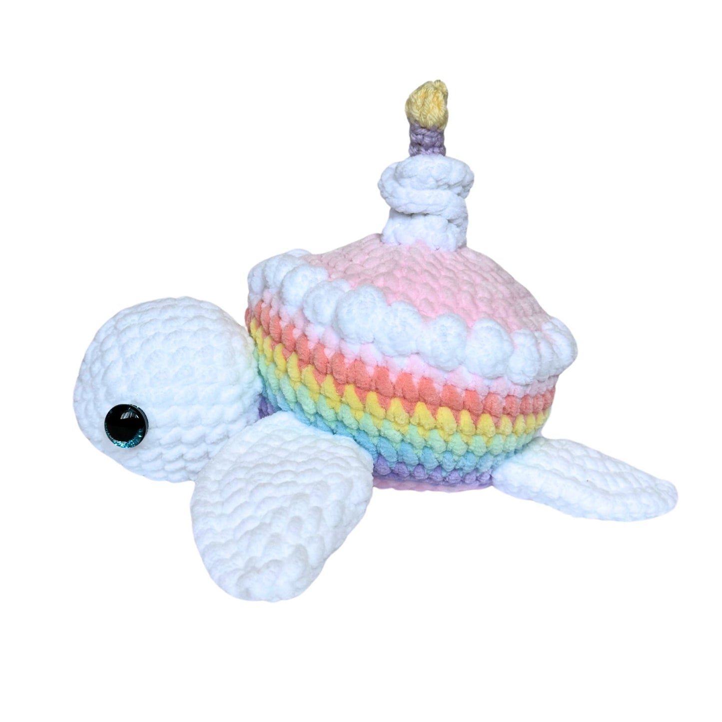 Rainbow Cake Turtle Plushie