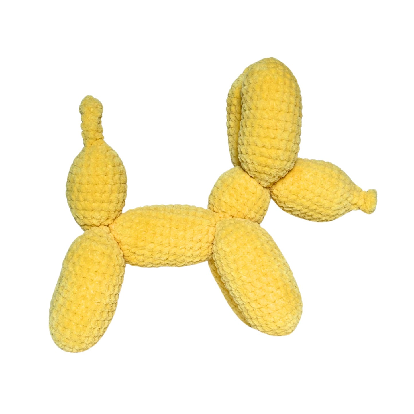 Yellow Balloon Poodle Plushie