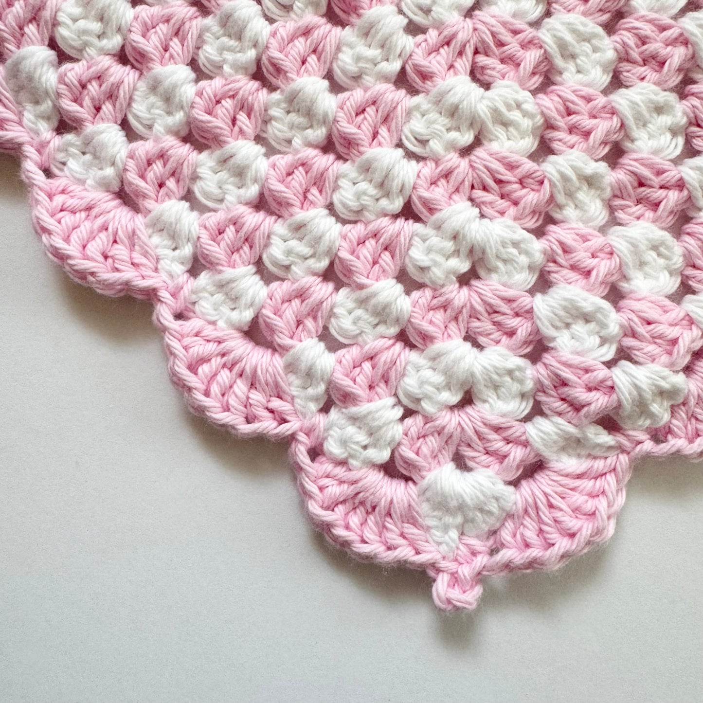 Pink and White Bandana