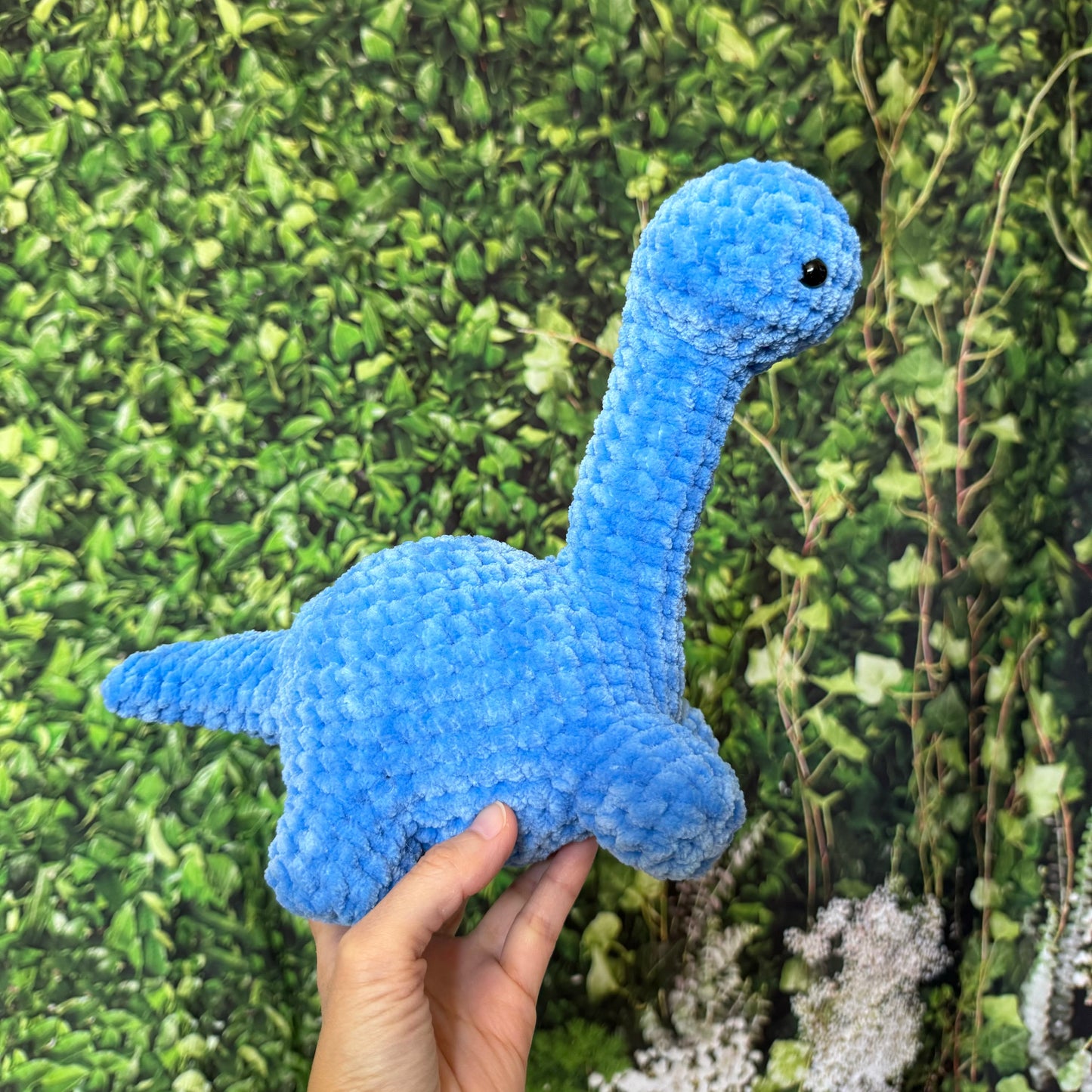 Brontosaurus Dino Plushie (Blue)