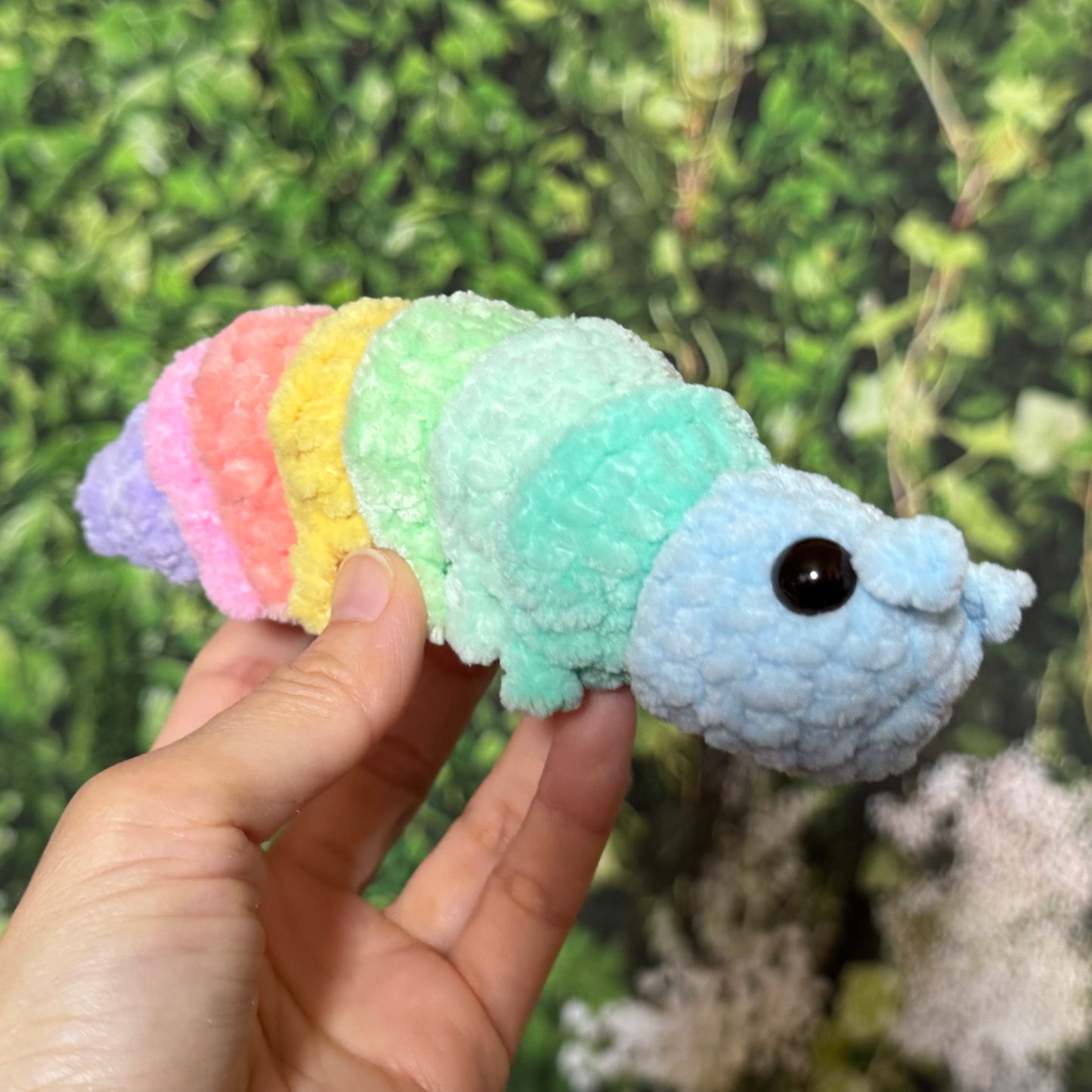 Rainbow Caterpillar Plushie