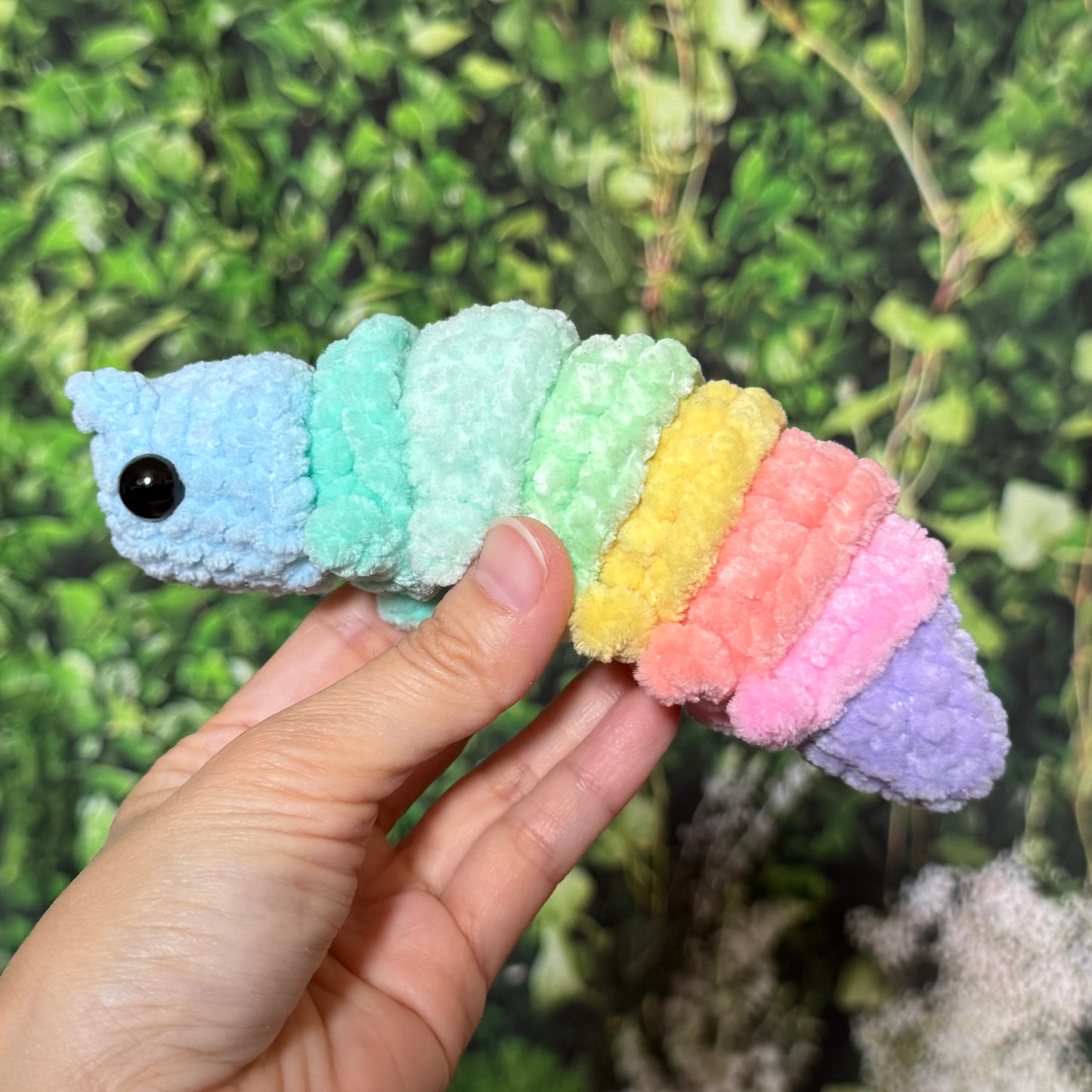 Rainbow Caterpillar Plushie
