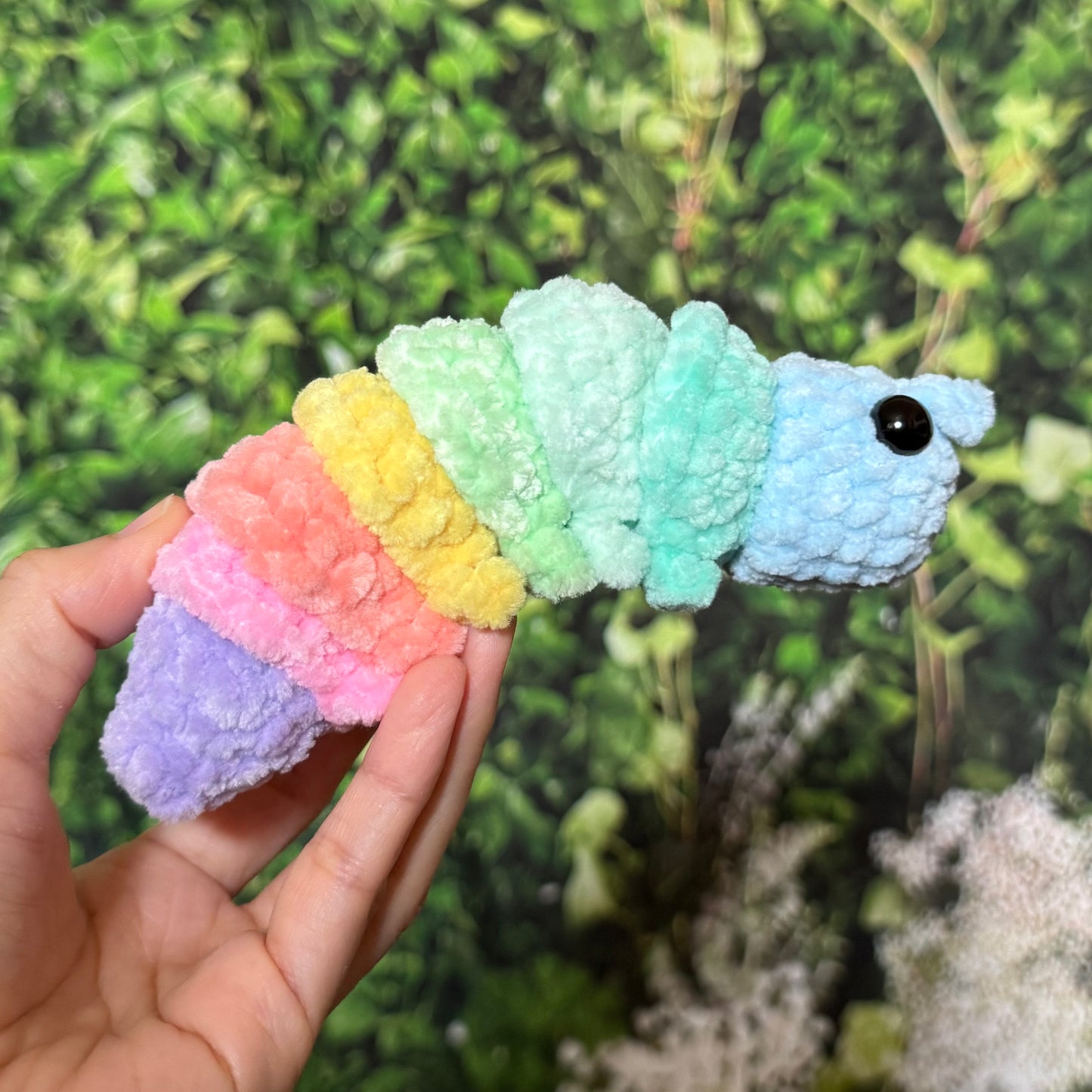 Rainbow Caterpillar Plushie