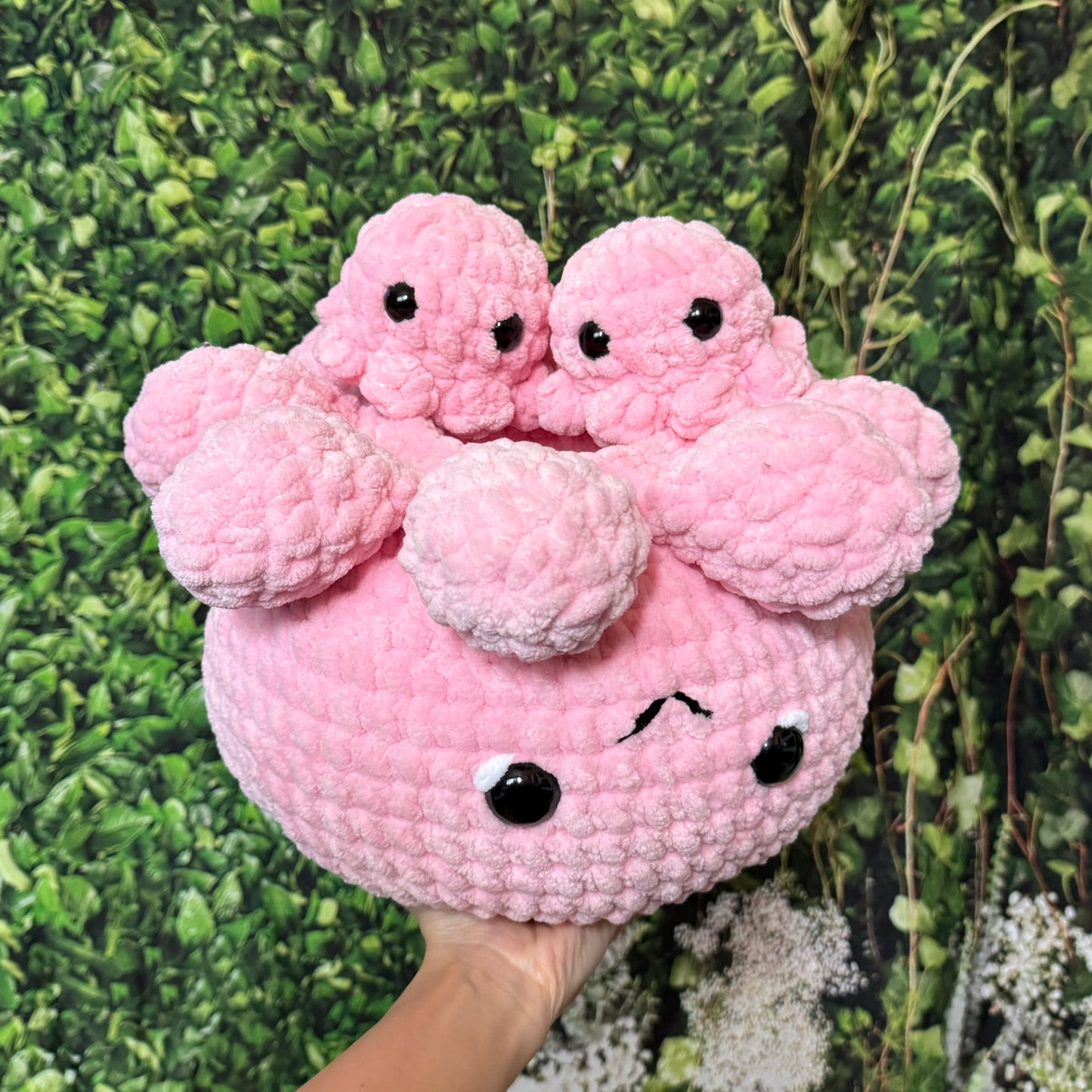 PREORDER Custom JUMBO Mama Octopus Plushie with 2 Babies