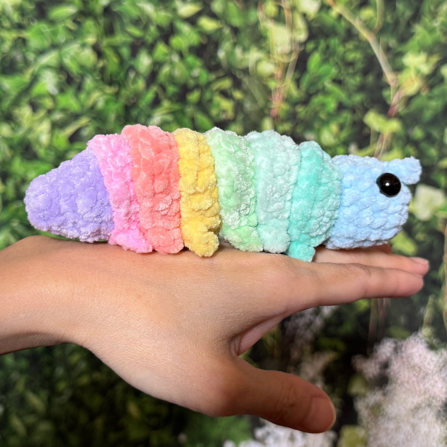 Rainbow Caterpillar Plushie