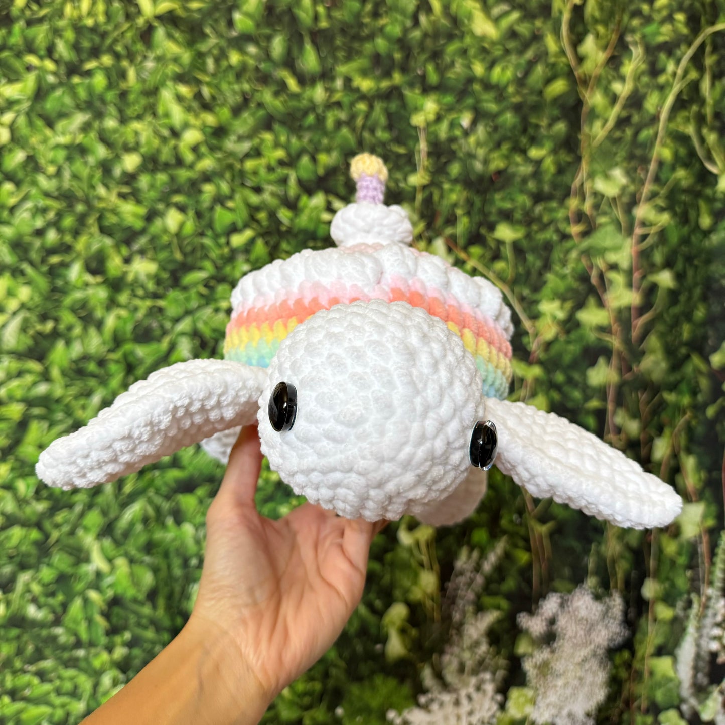 Rainbow Cake Turtle Plushie