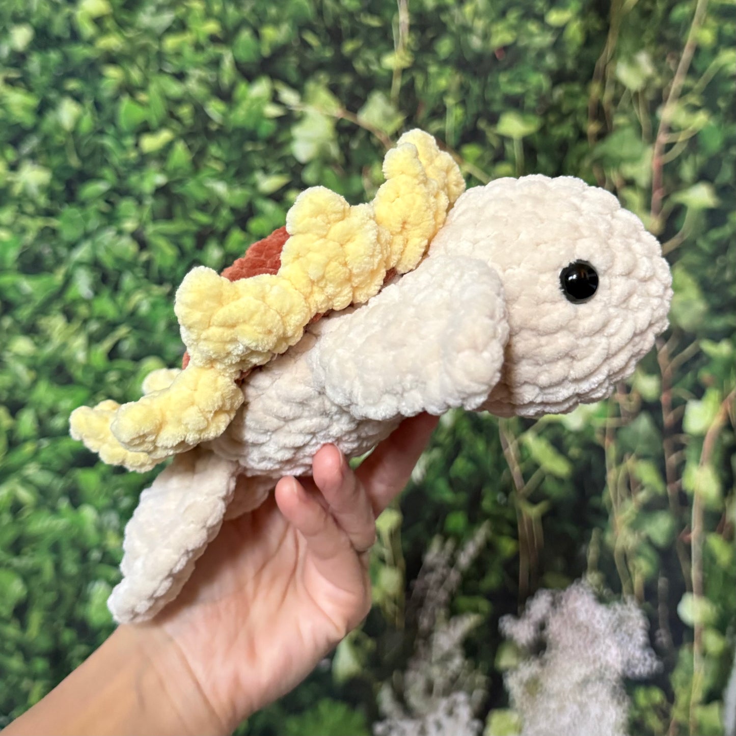 Beige Sunflower Turtle Plushie