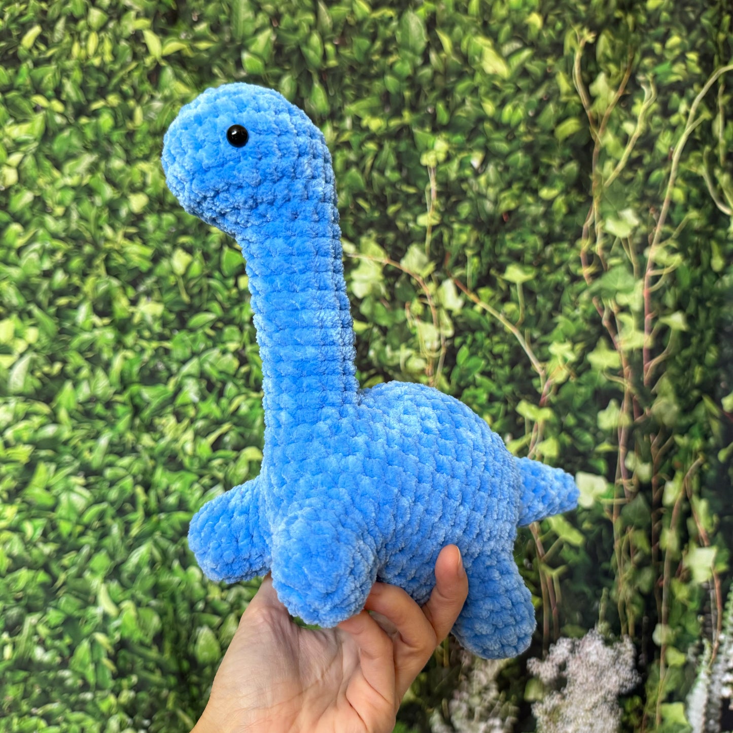 Brontosaurus Dino Plushie (Blue)