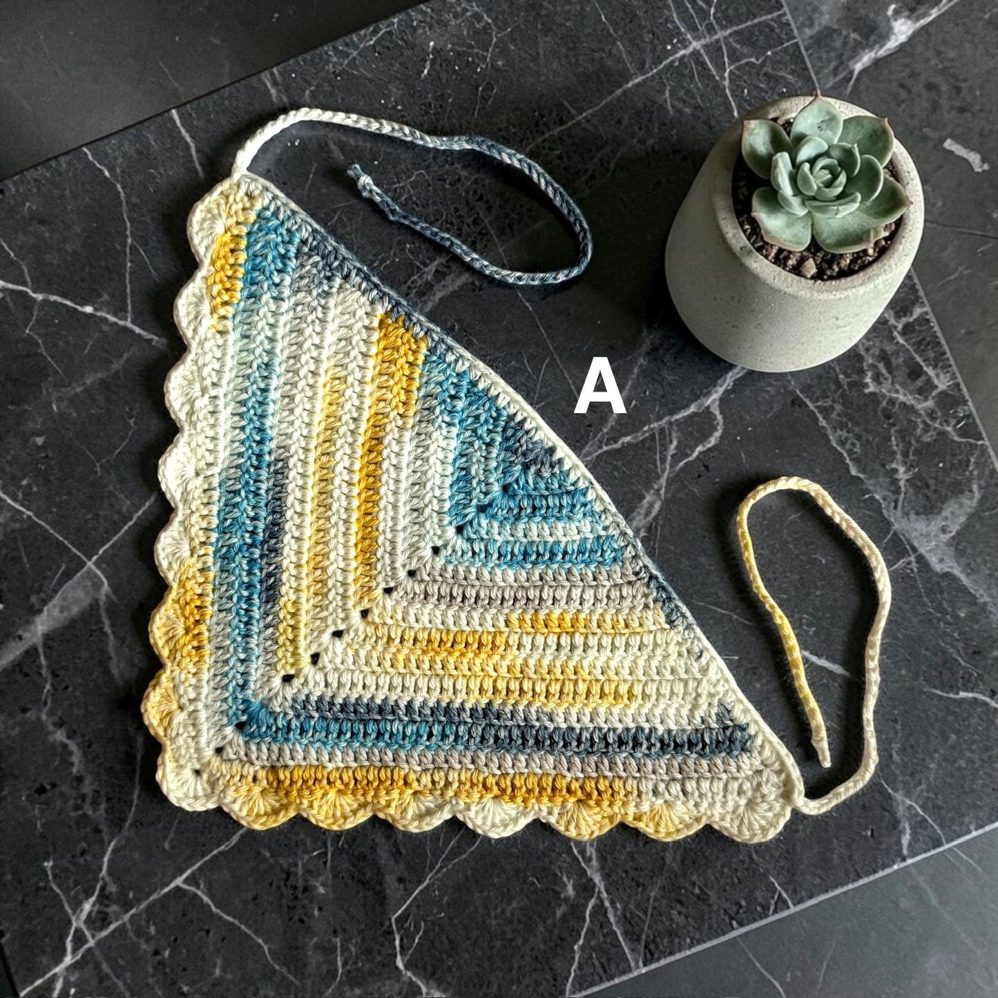 Paris in June Scalloped Bandana