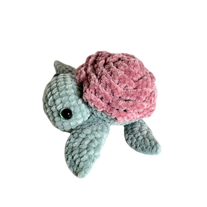 Pink Rose Turtle Plushie