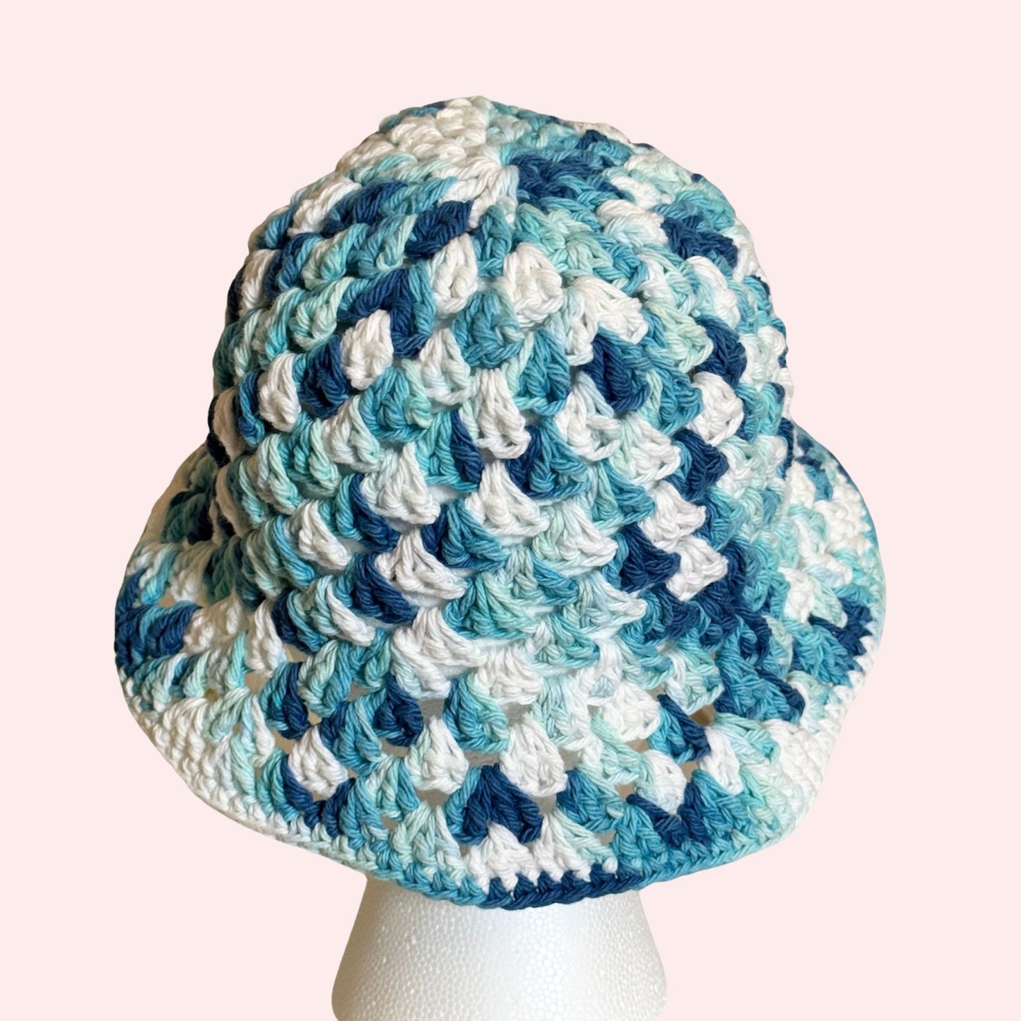 Blue Cotton Bucket Hat