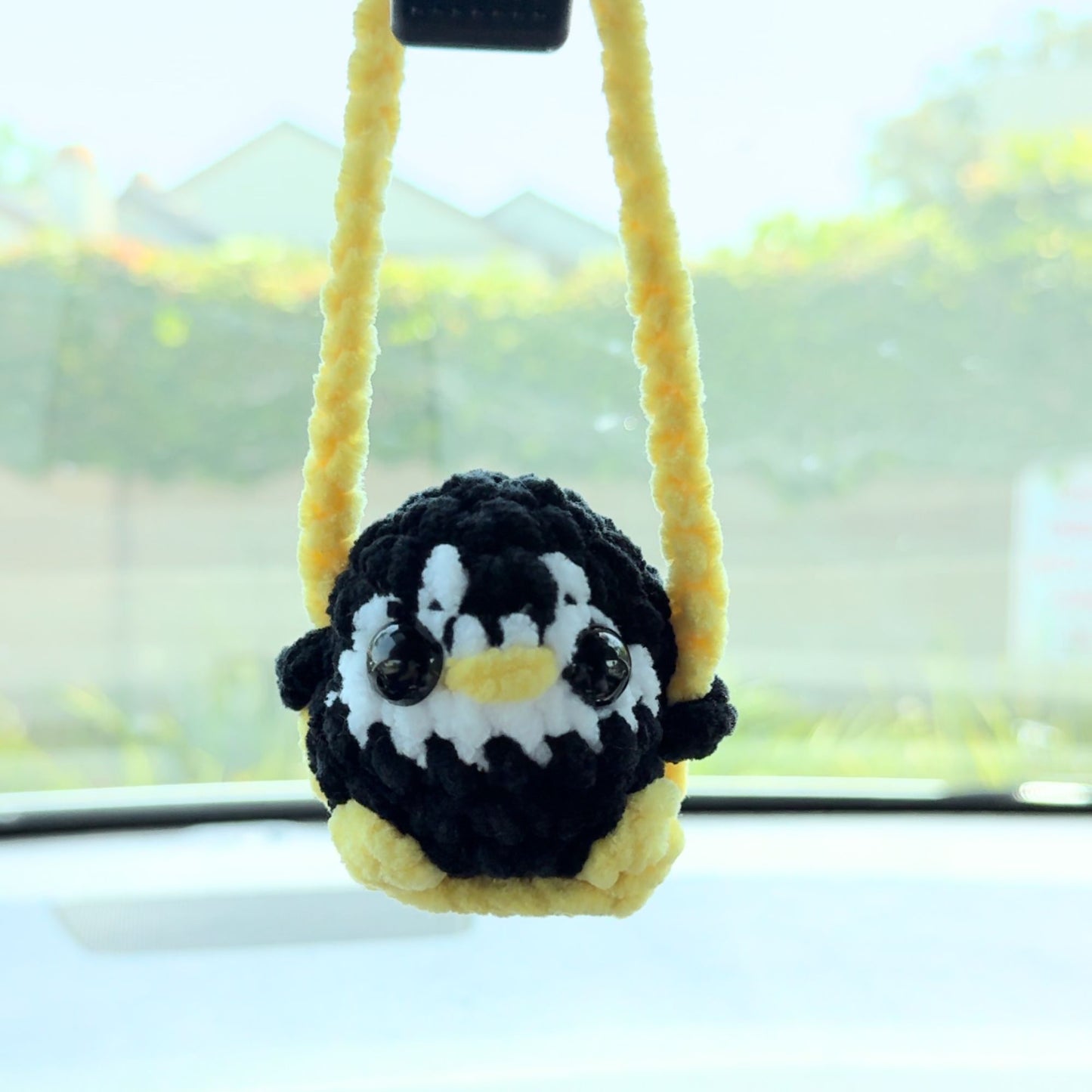 Penguin on Swing (Pink)