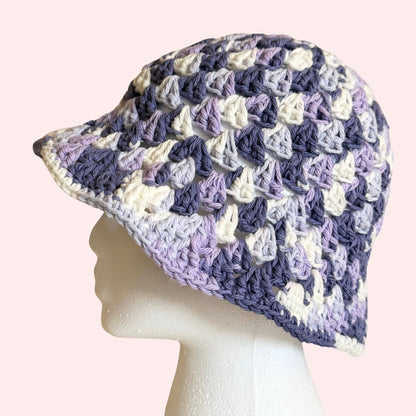 Purple Cotton Bucket Hat