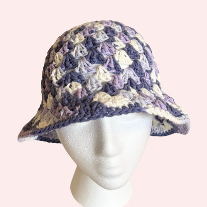 Purple Cotton Bucket Hat