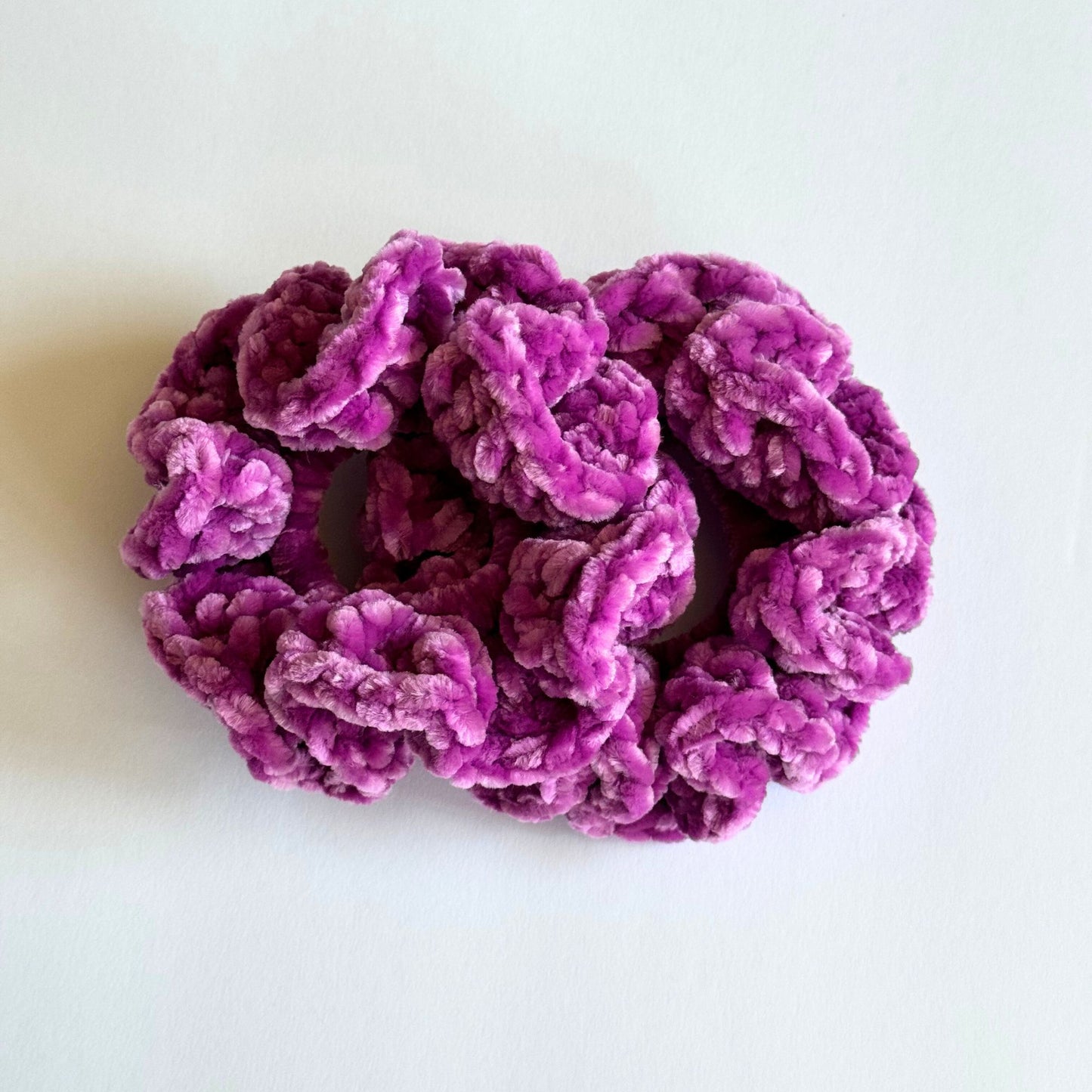 Electric Violet Velvet Scrunchies 2 Pieces