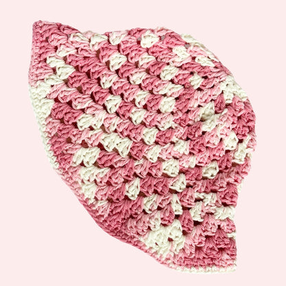 Pink Cotton Bucket Hat