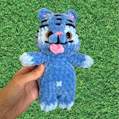 Kpop Derpy the Blue Tiger Plushie (Standing)