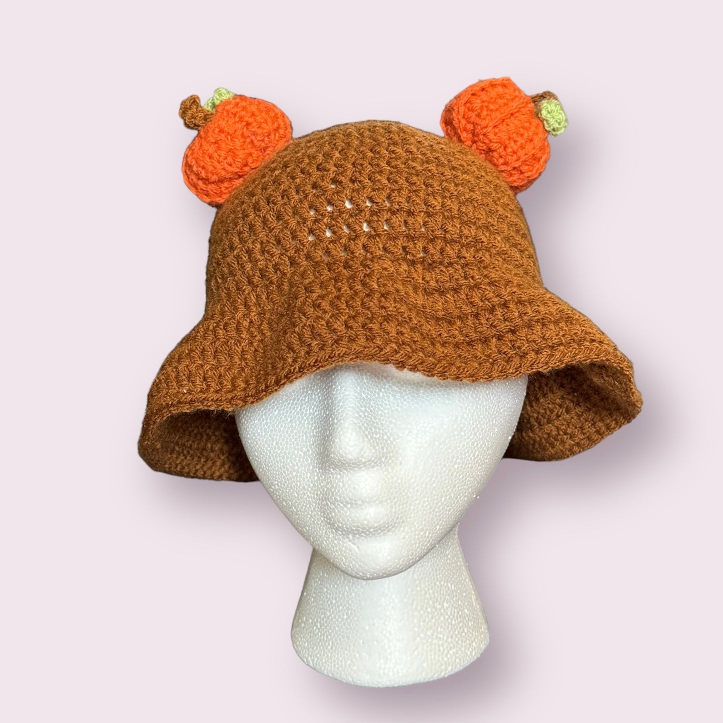 Brown Pumpkin Fall Halloween Bucket Hat