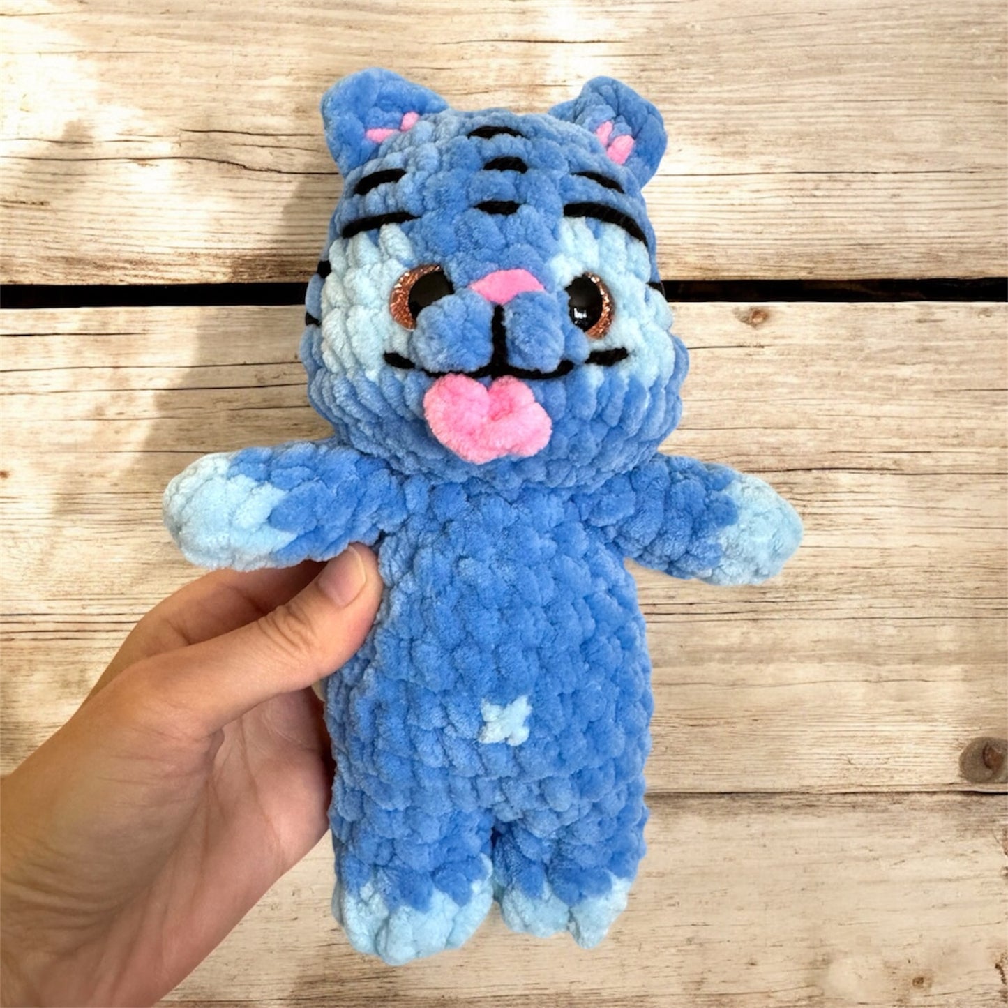 Kpop Derpy the Blue Tiger Plushie (Standing)