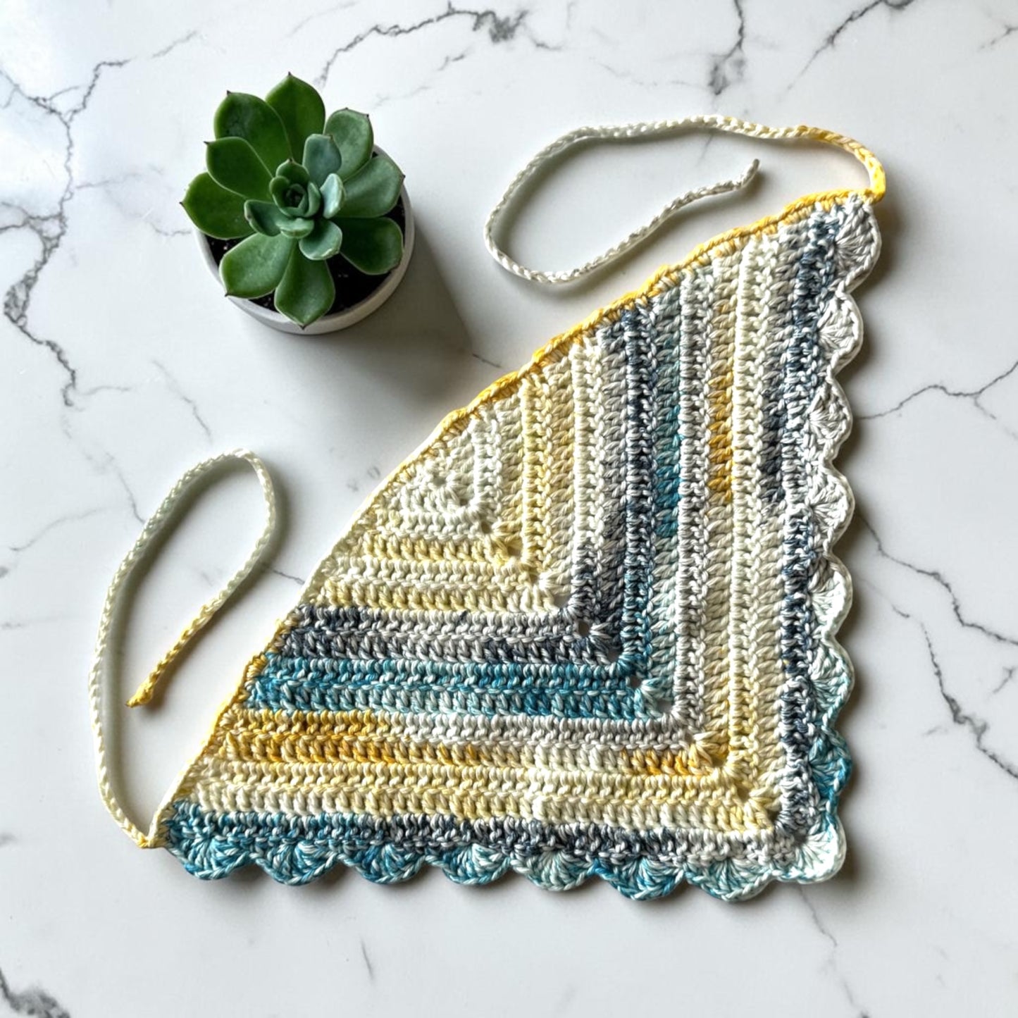 Paris in June Scalloped Bandana
