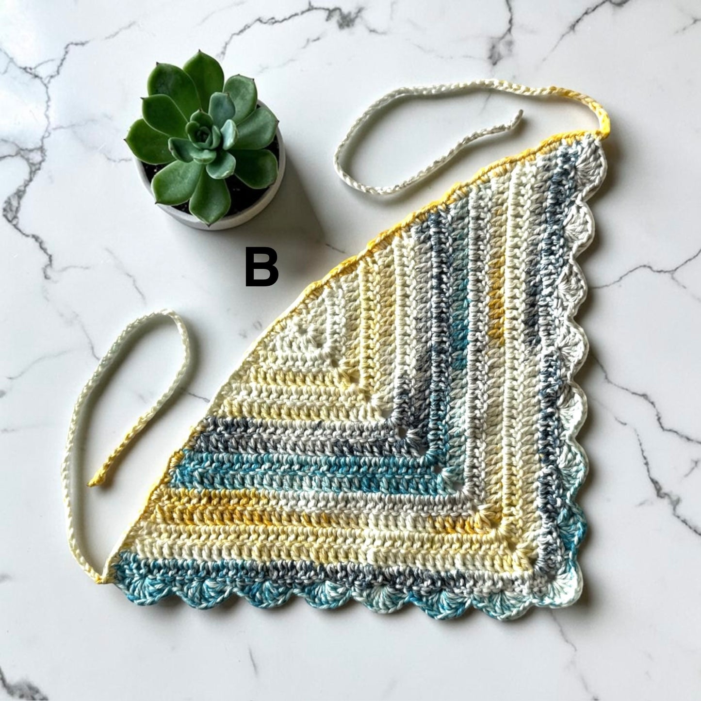 Paris in June Scalloped Bandana