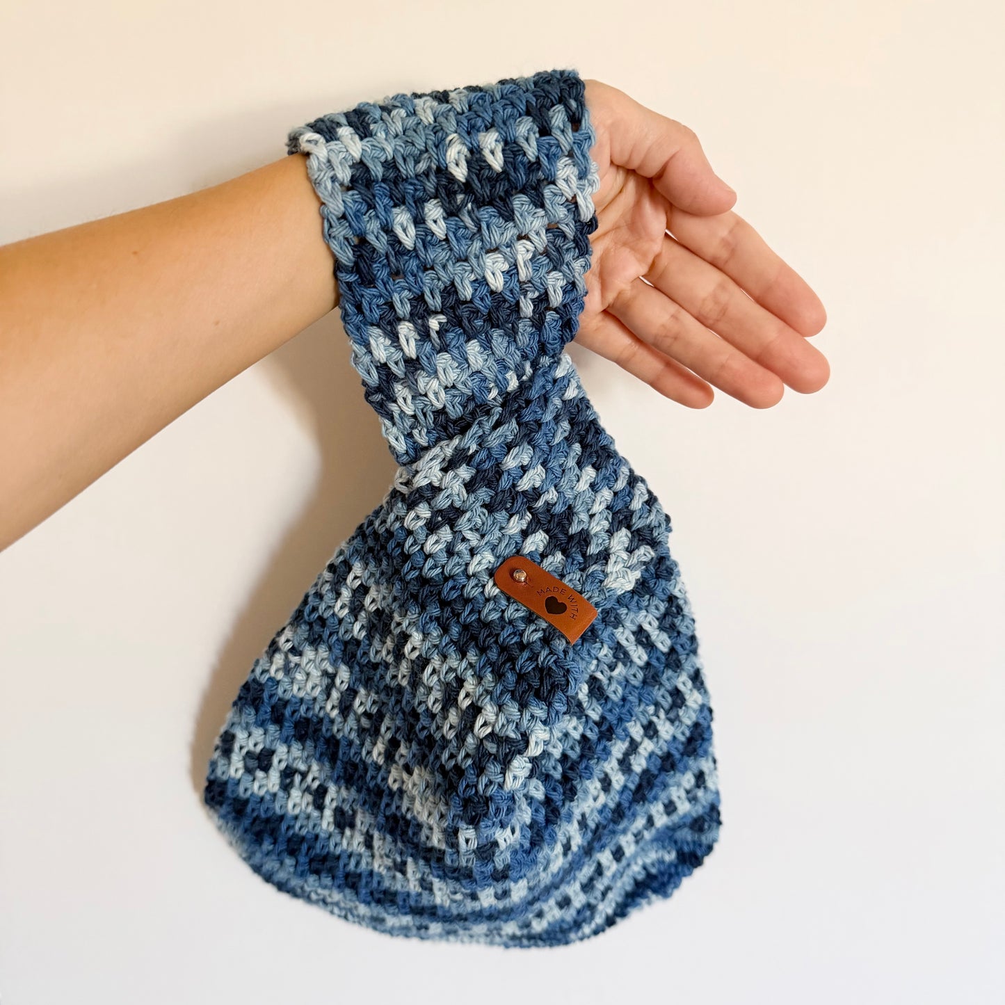 Japanese Knot Bag (Blue Print)