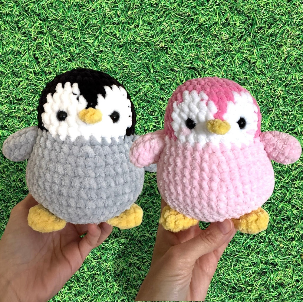 Chubby Penguin Plushie (Gray)