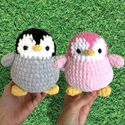 Chubby Penguin Plushie (Gray)