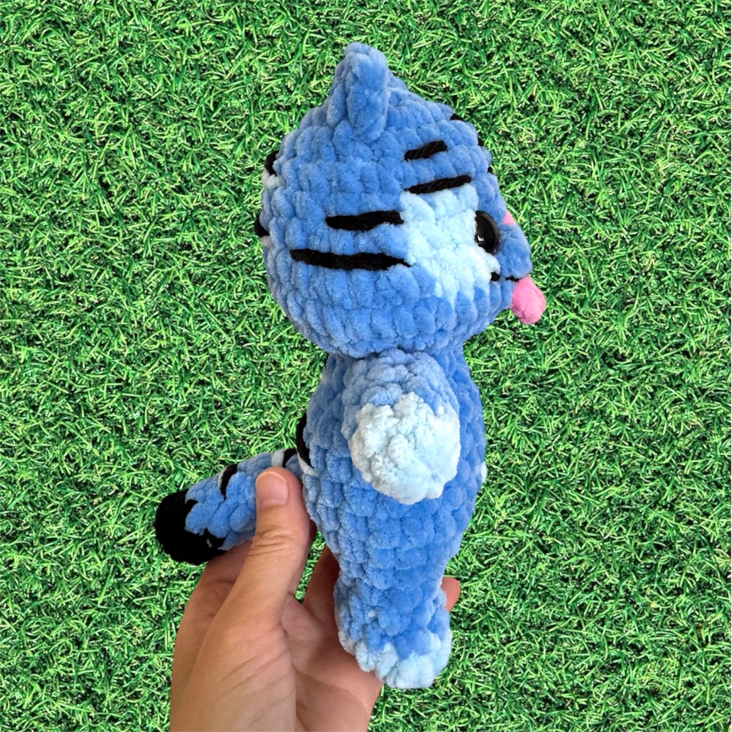 Kpop Derpy the Blue Tiger Plushie (Standing)