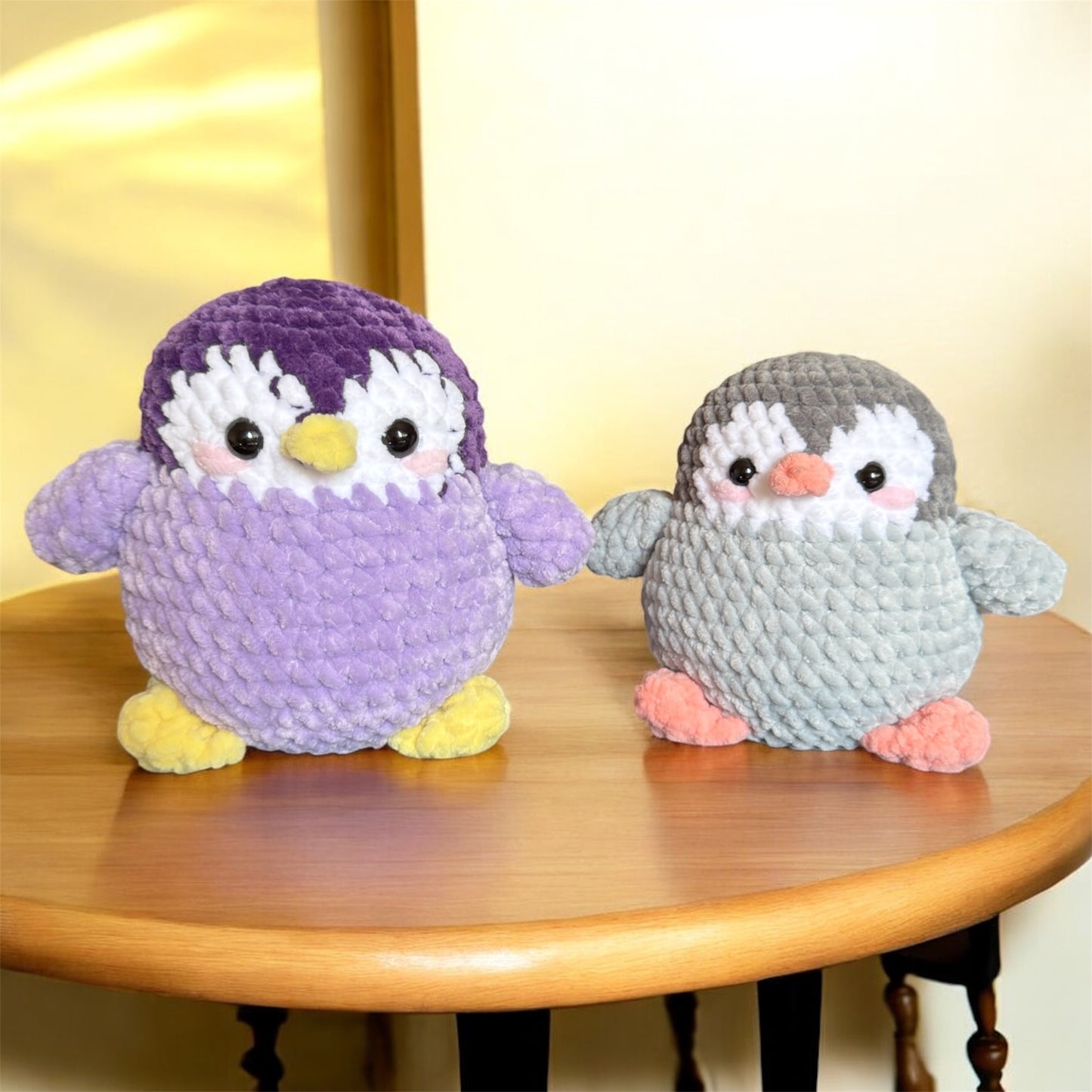 Large Chubby Penguin Plushie (Purple)