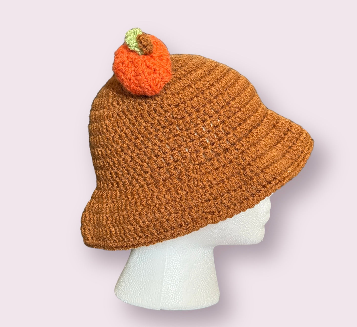 Brown Pumpkin Fall Halloween Bucket Hat