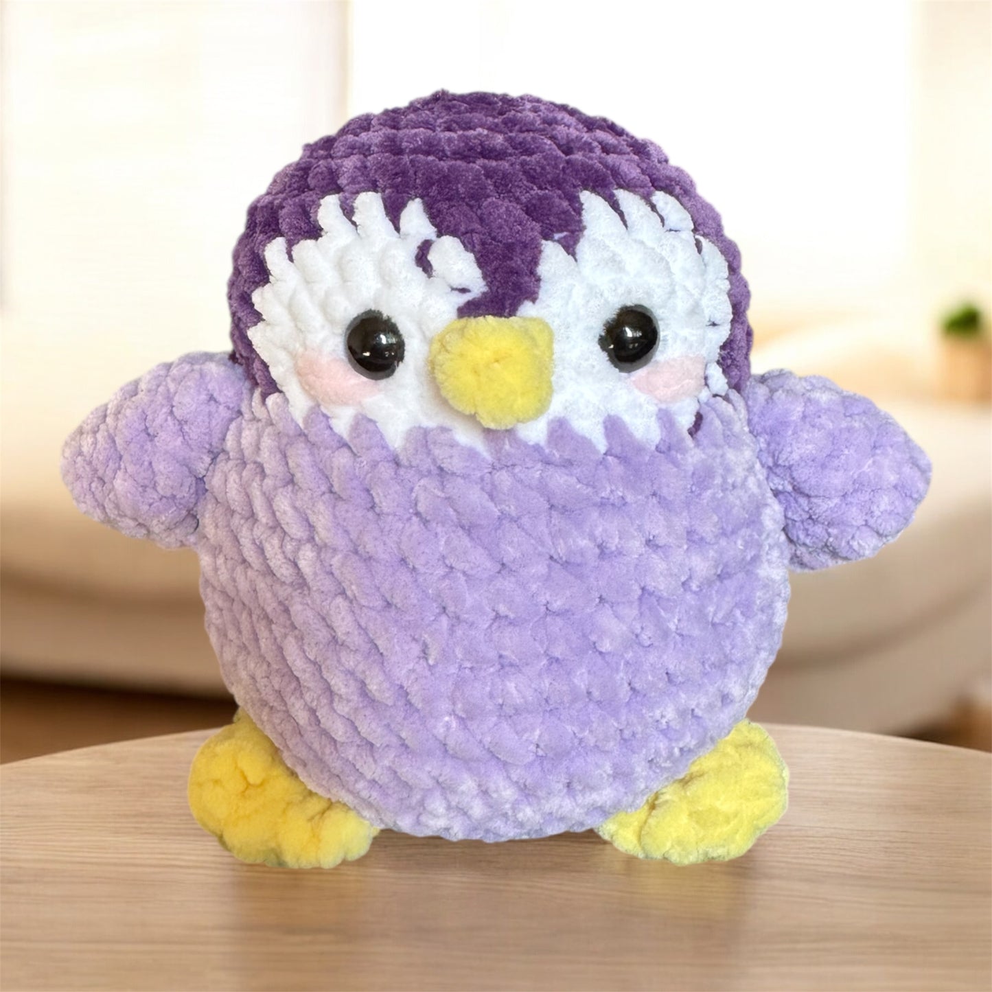 Large Chubby Penguin Plushie (Purple)