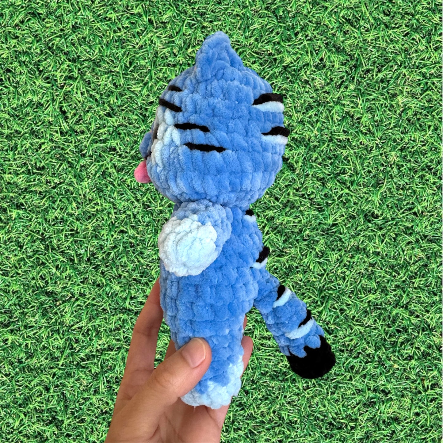 Kpop Derpy the Blue Tiger Plushie (Standing)