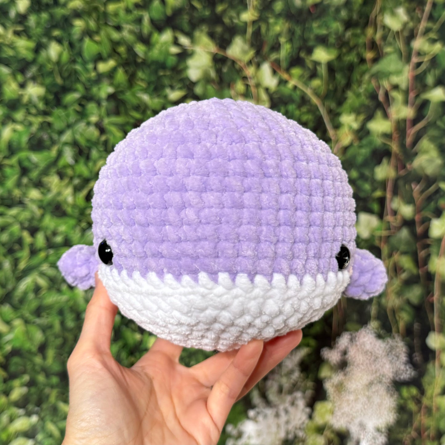 Chubby Whale Plushie (Lavender)