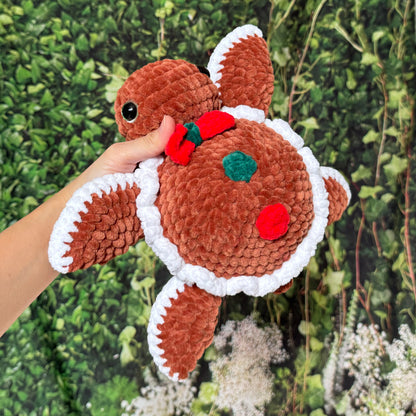 Gingerbread Turtle Plushie