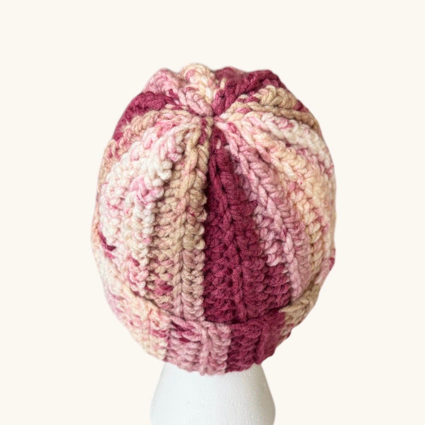 Crochet Beanie Hat (Rose Garden)