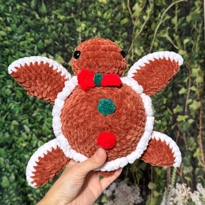 Gingerbread Turtle Plushie