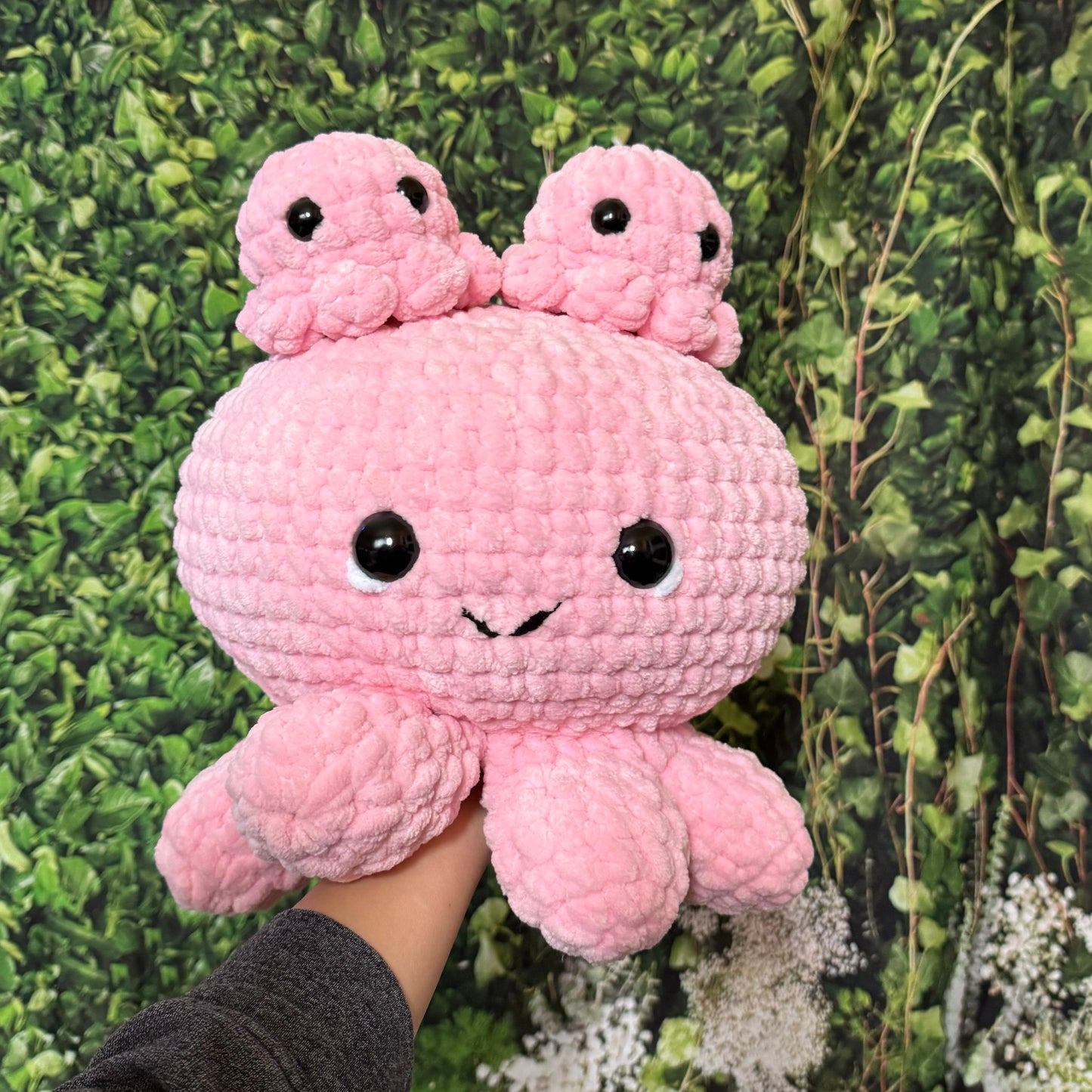 JUMBO Mama Octopus Plushie with 2 Babies