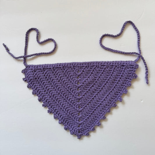 Purple Picot Bandana