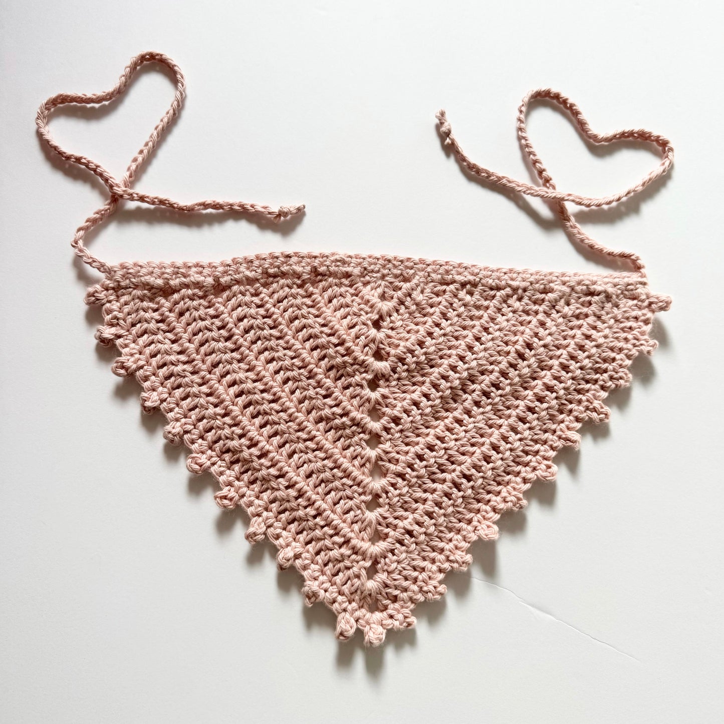 Warm Blush Picot Bandana