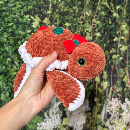 Gingerbread Turtle Plushie