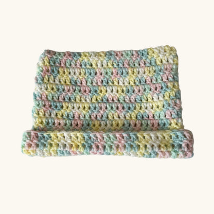 Baby Rainbow Crochet Cat Ear Beanie