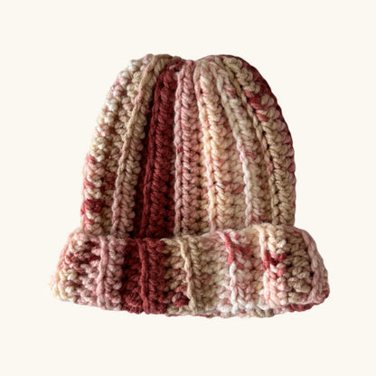 Crochet Beanie Hat (Rose Garden)