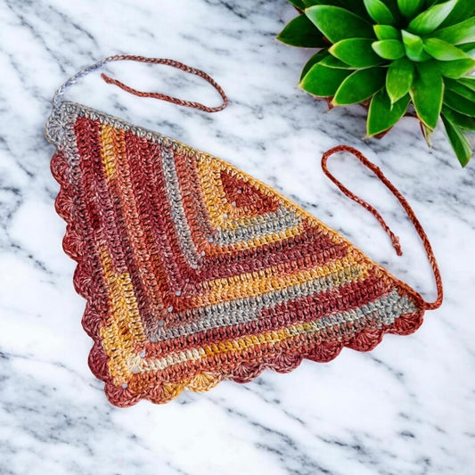 Harvest Scalloped Bandana