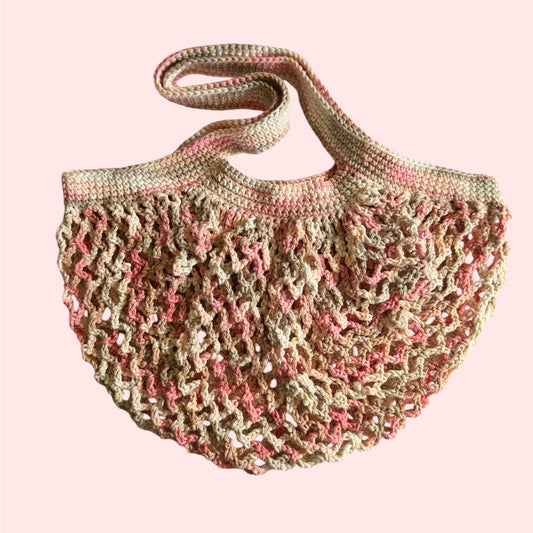 Soft Terracotta Mesh Market Bag