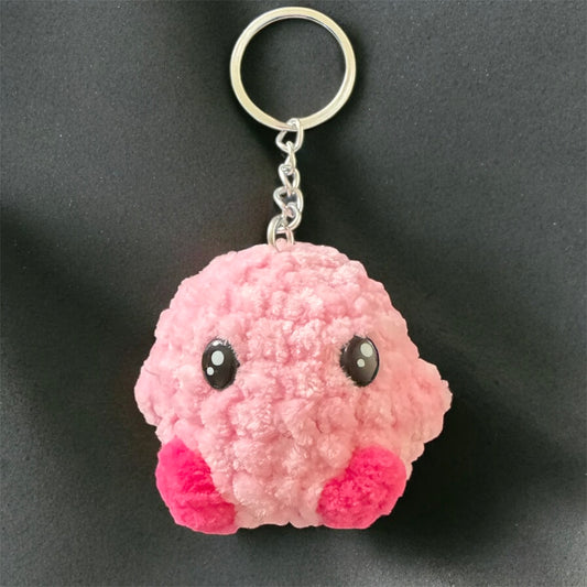 Kirby Plush Keychain (Pink)