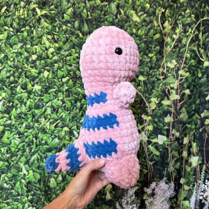 Pink Dinosaur Plushie (14")